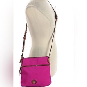 NWT Authentic Dooney & Bourke Nylon Fuchsia Crossbody Bag